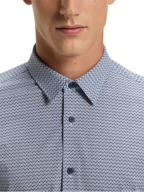 Camicia con microfantasia slim fit Hugo Boss | 50550734404